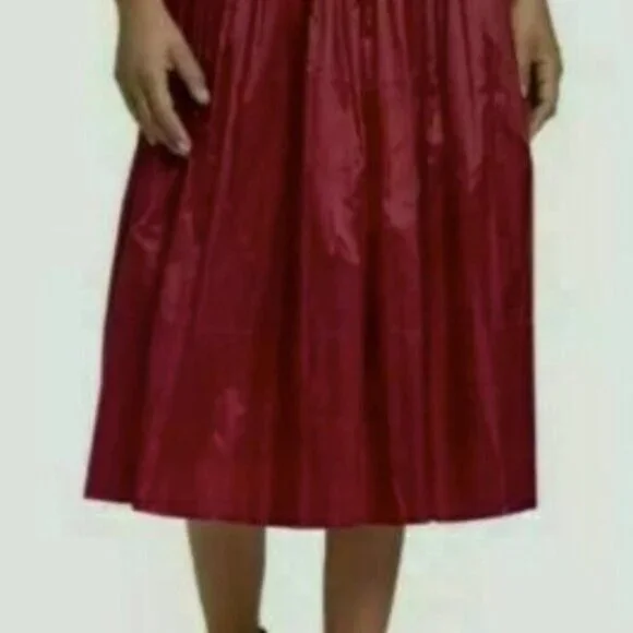 Adidas Metallic Pleated Skirt berry M - Picture 5 of 6